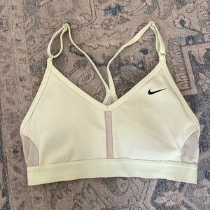 NIKE dri fit neon green adjustable sports bra small